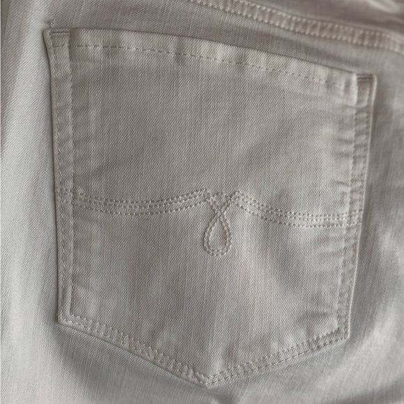 Lucky Brand Lolita Crop White Women's cuffed skinny Jeans stretchy 12 - Picture 10 of 12